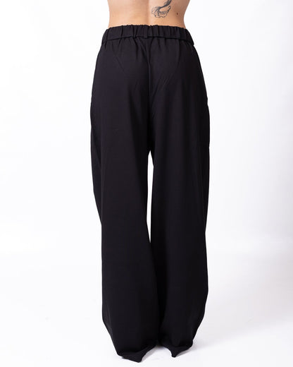 Pantalone Karl Lagerfeld Jeans a palazzo con logo