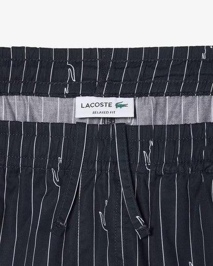 Bermuda Lacoste stampa pinstripe uomo