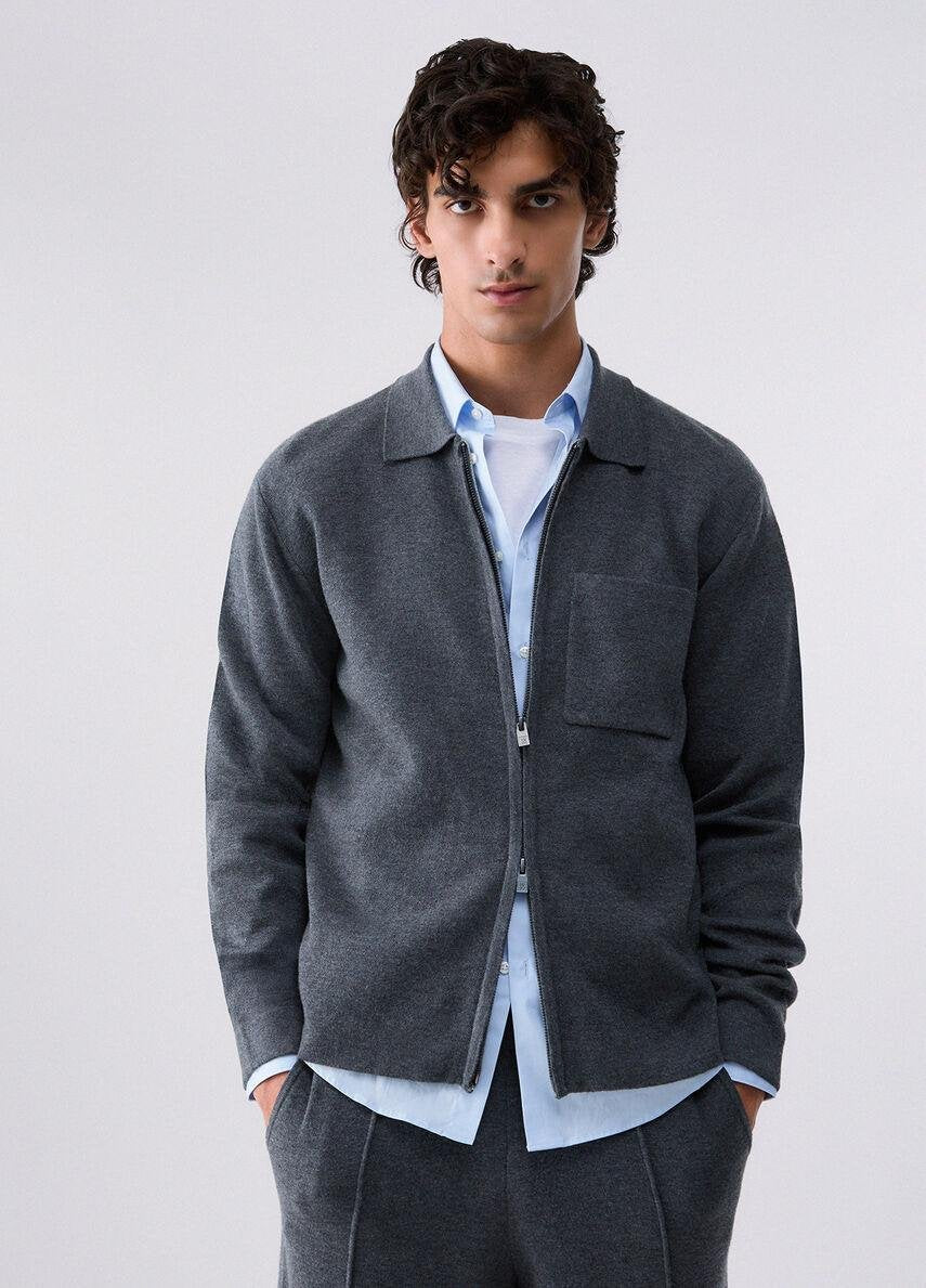 Cardigan Liu Jo full zip con logo metallico