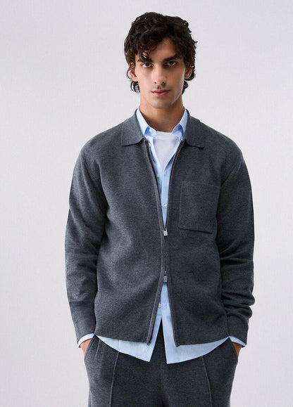 Cardigan Liu Jo full zip con logo metallico