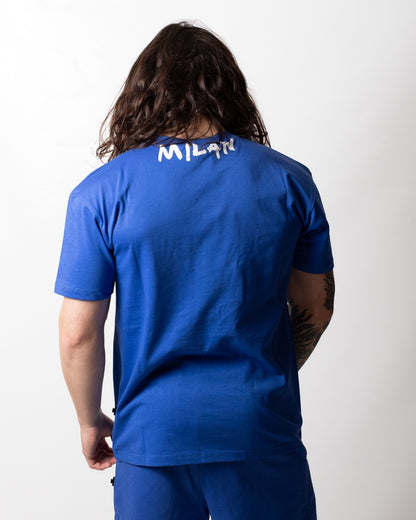 T-Shirt Marcelo Burlon con logo intorno al collo uomo