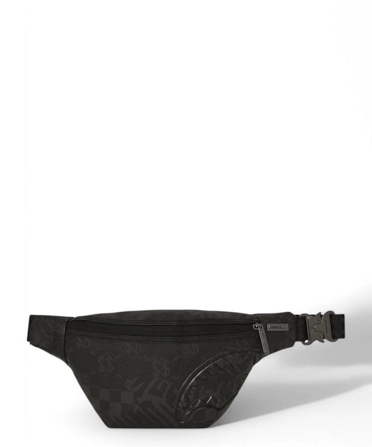 Marsupio Sprayground nero 3AM Check savvy crossbody