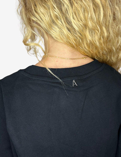 Felpa Twinset Actitude girocollo con perline donna