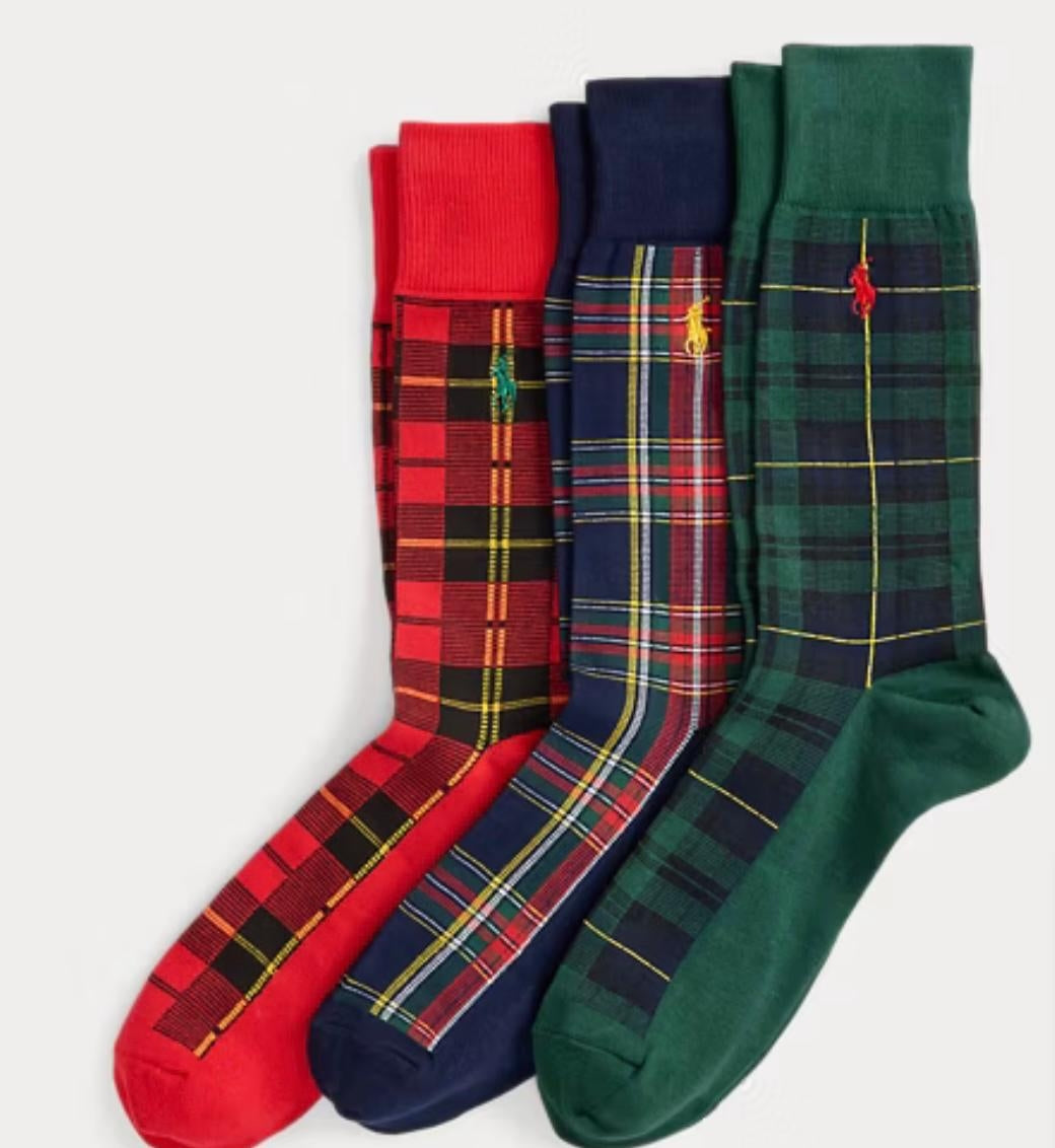 Calze Polo Ralph Lauren tri-pack multicolor