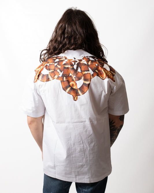 Camicia Marcelo Burlon "Iconic Snake" uomo