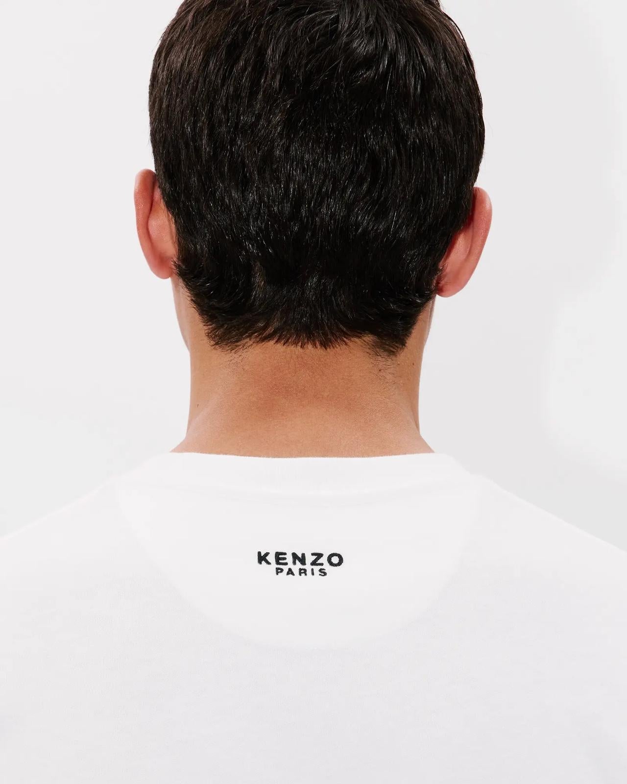 T-Shirt Kenzo con logo boke flower in ricamo