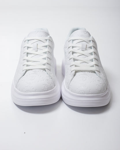 Sneakers Just Cavalli in ecopelle con logo jacquard uomo