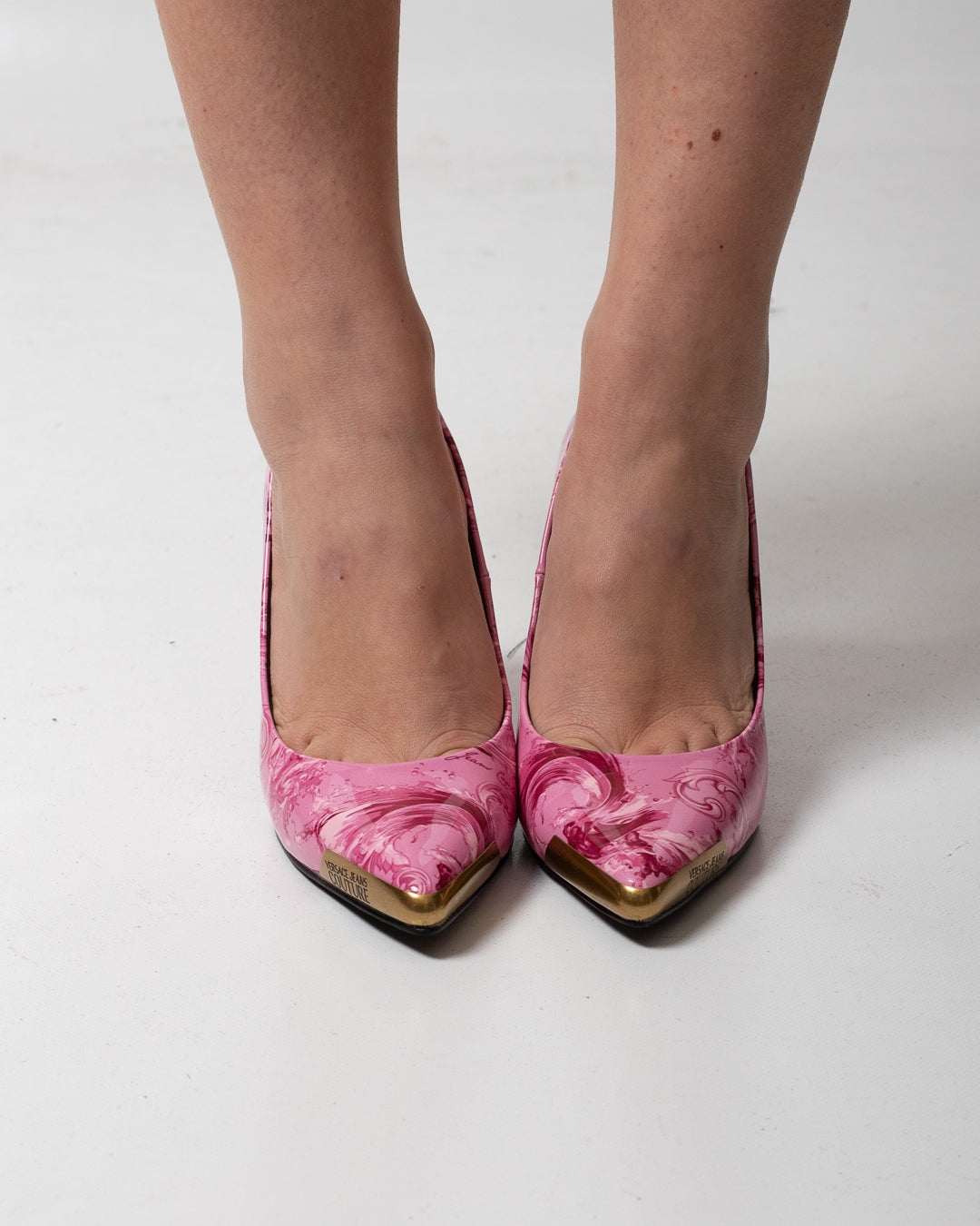 Tacchi Versace Jeans Couture "Baroque Print" donna