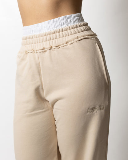 Pantalone Comme des Fuckdown in felpa con doppia fascia donna