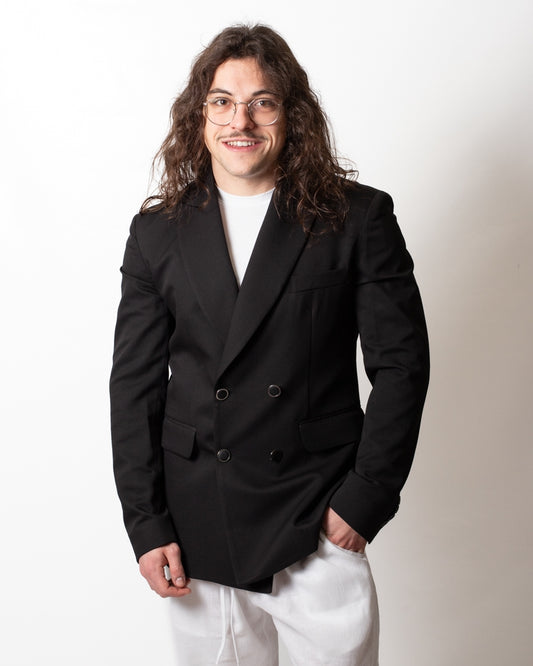 Giacca blazer Gaelle doppiopetto in poliviscosa uomo