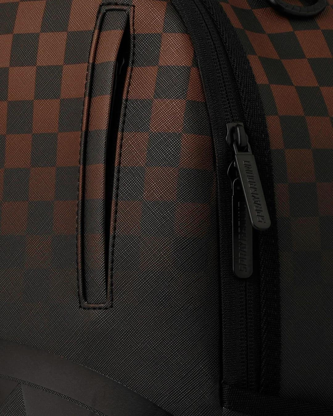 Zaino Sprayground marrone BROWN CHECK GHOST DRIP BACKPACK