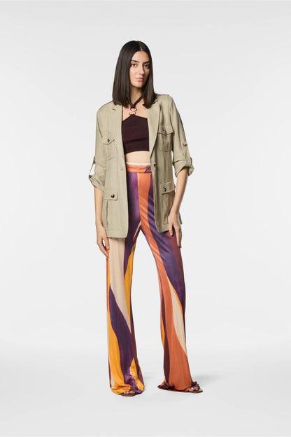 Pantalone Nenette straight in viscosa donna