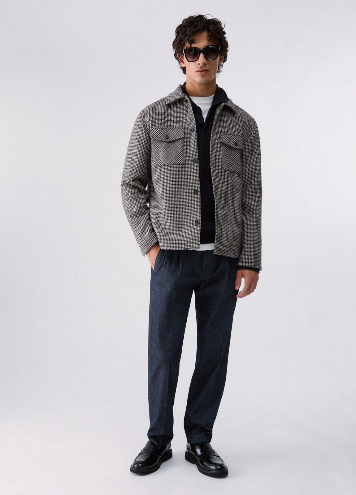 Giubbotto Liu Jo in misto lana tartan