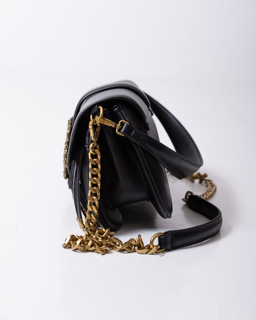 Borsa Just Cavalli in eco pelle con dettagli logo e dettagli oro