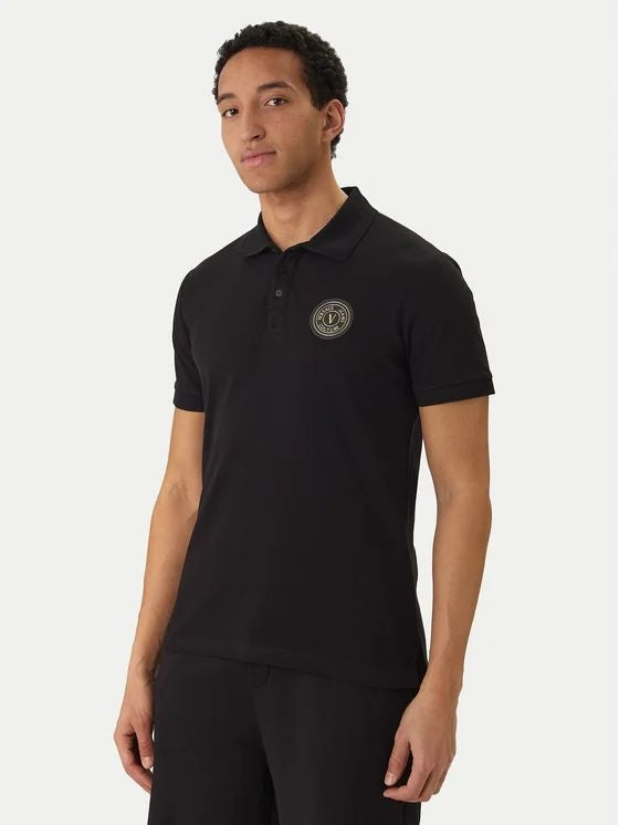 Polo Versace Jeans Couture con patch "V EMBLEM  " uomo