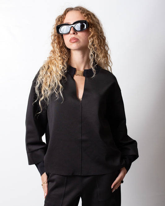 Blusa Nenette con placchetta donna