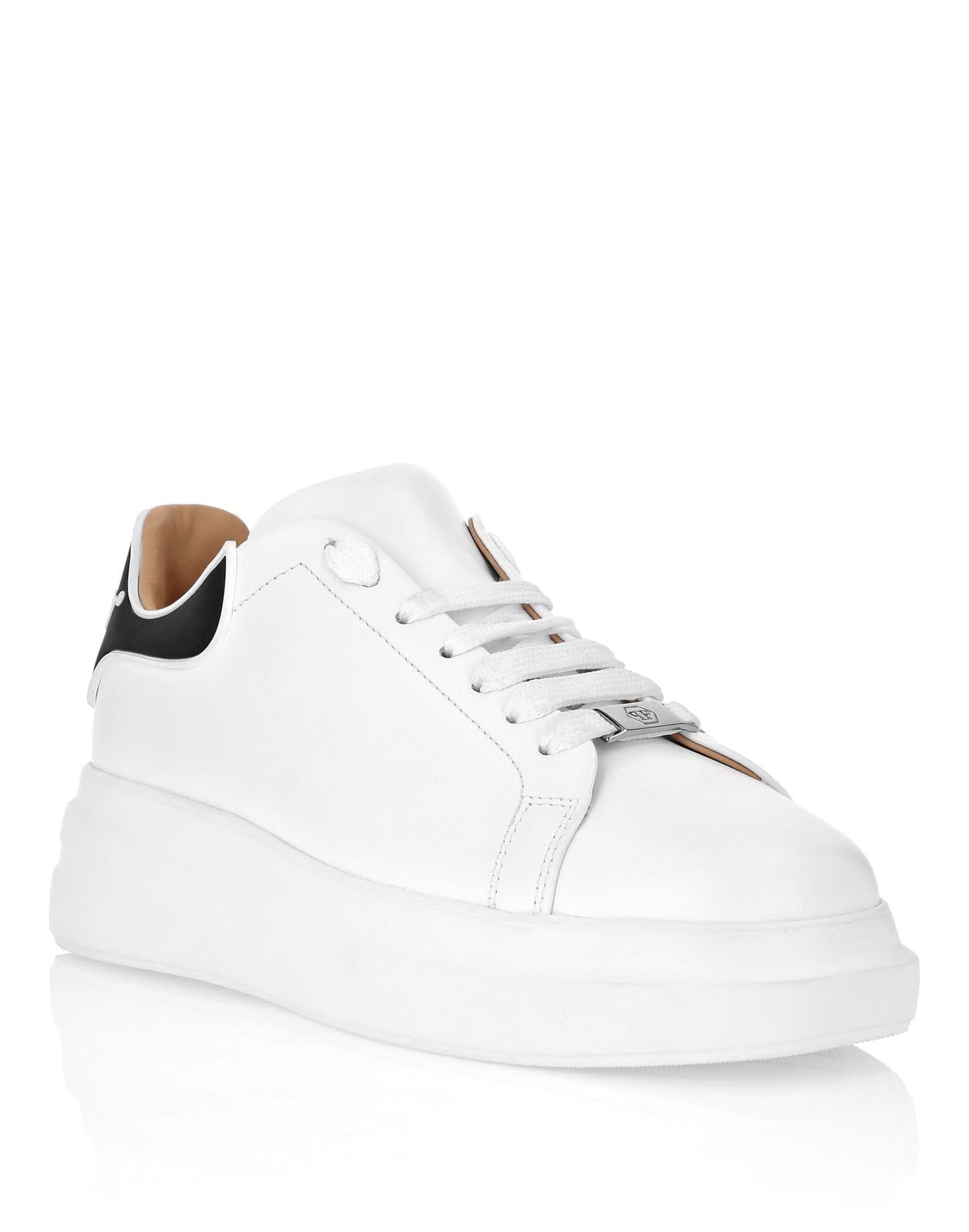 Scarpe Philipp Plein in pelle con logo in rilievo