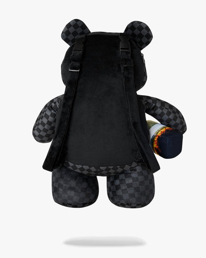 Zaino Sprayground orsetto nero "SIP N’ SMOKE MONEYBEAR BACKPACK"