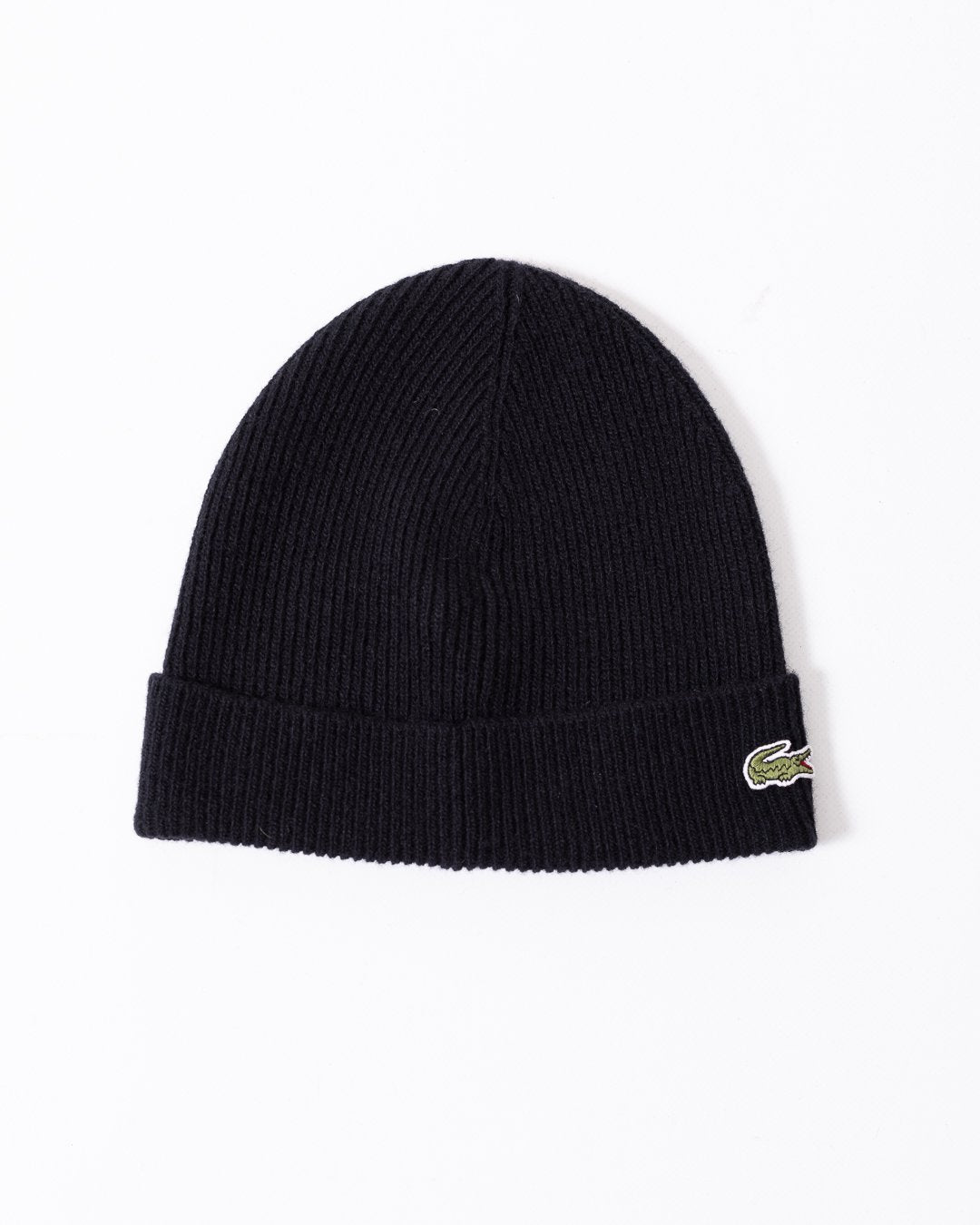 Sciarpa e cappello Lacoste in misto lana con costine
