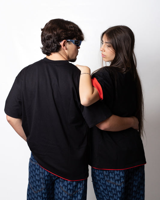 T-Shirt MSGM doppio tessuto con ricamo