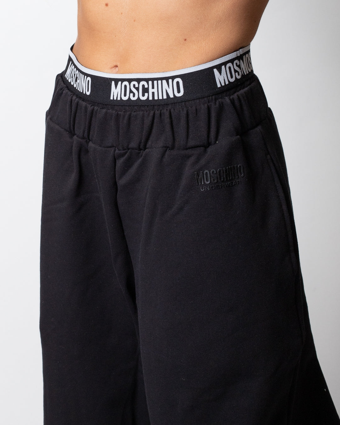 Pantalone Moschino Underwear in felpa con fascia logata donna
