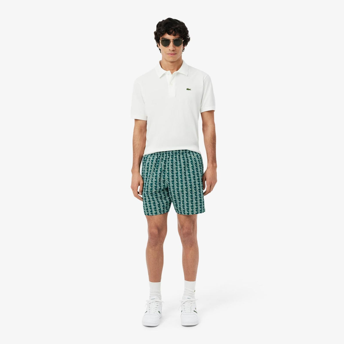 Boxer mare Lacoste monogram all-over uomo