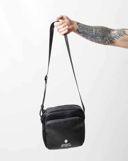 Tracolla Marcelo Burlon in ecopelle "County Print"