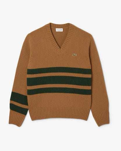 Maglia Lacoste a V in lana uomo