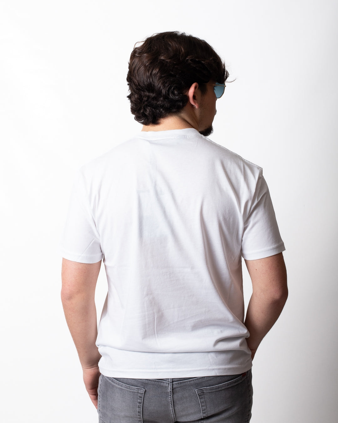 T-Shirt Just Cavalli "Round Logo" con borchie uomo