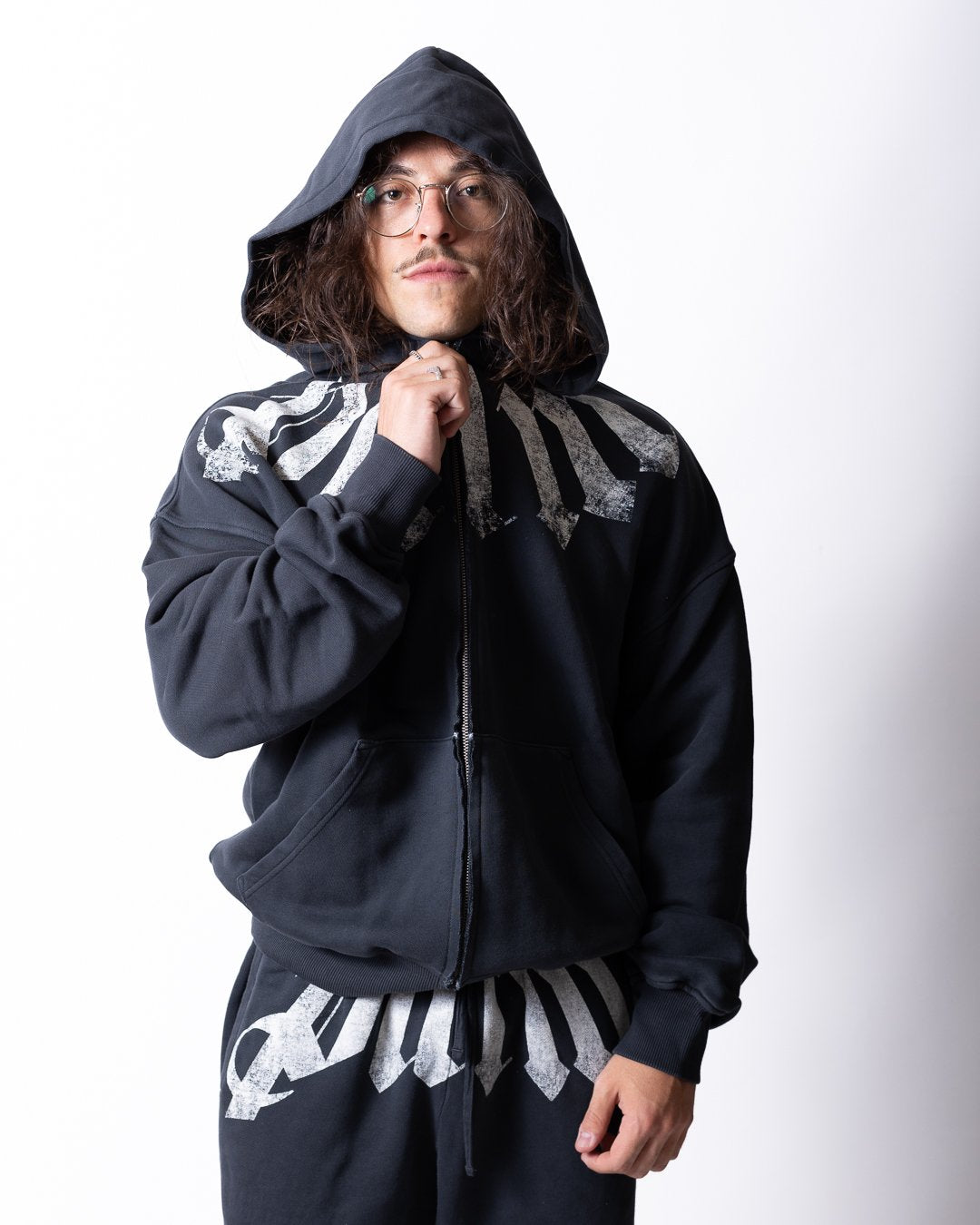 Felpa Palm Angels "Curved Logo"