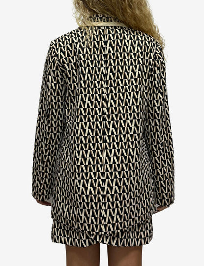 Giacca blazer Nenette con grafica "Logomania" donna