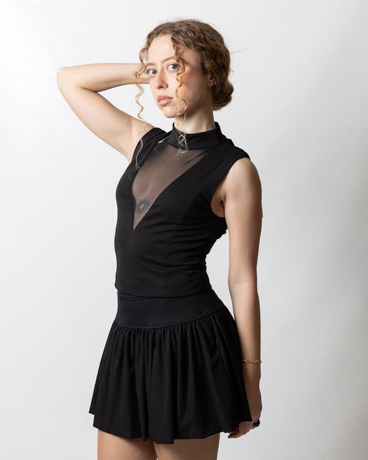 Top Richmond X con dettagli trasparenti donna