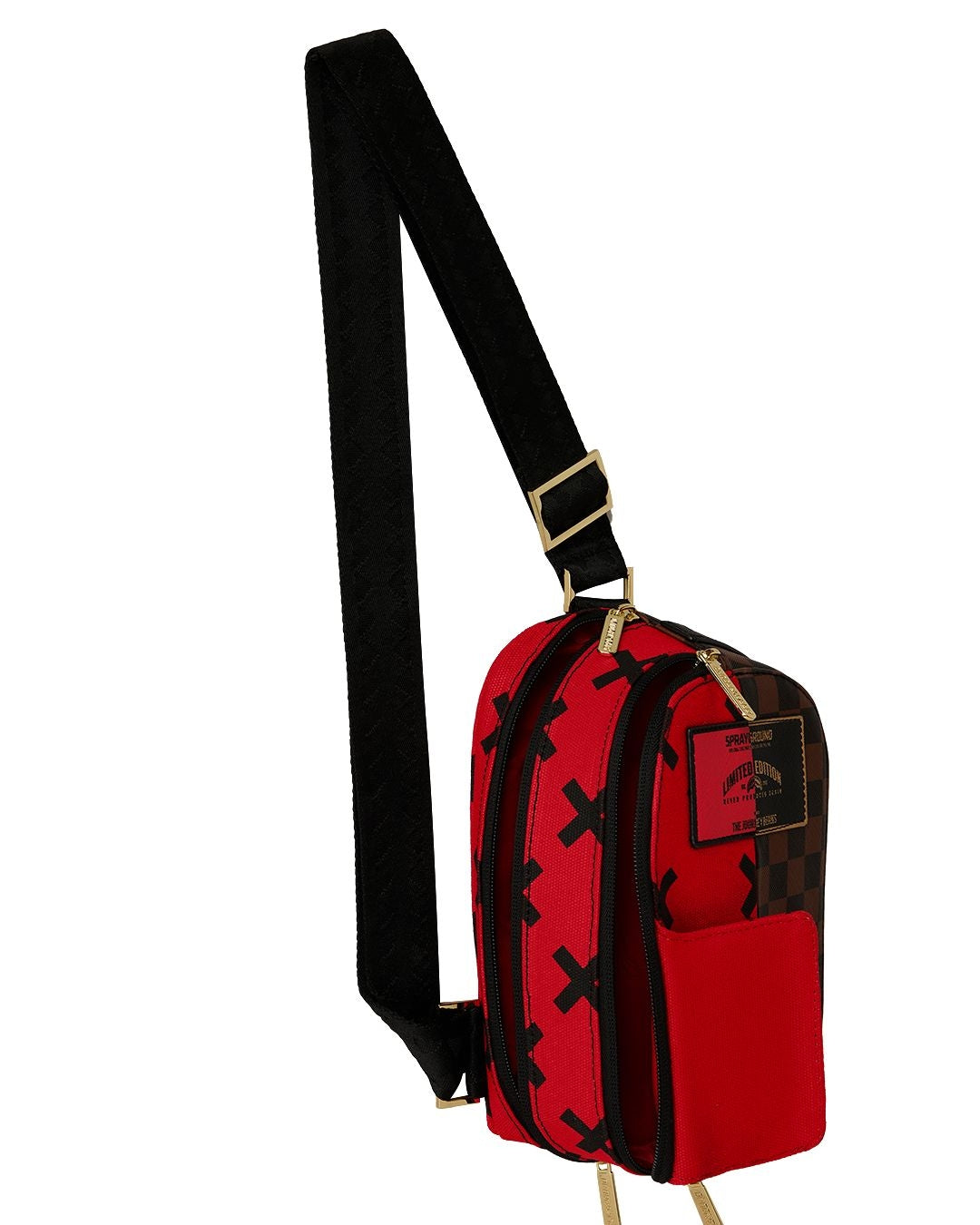 Tracolla Sprayground marrone REVERSE HALF SPLIT BACKPACK SLING