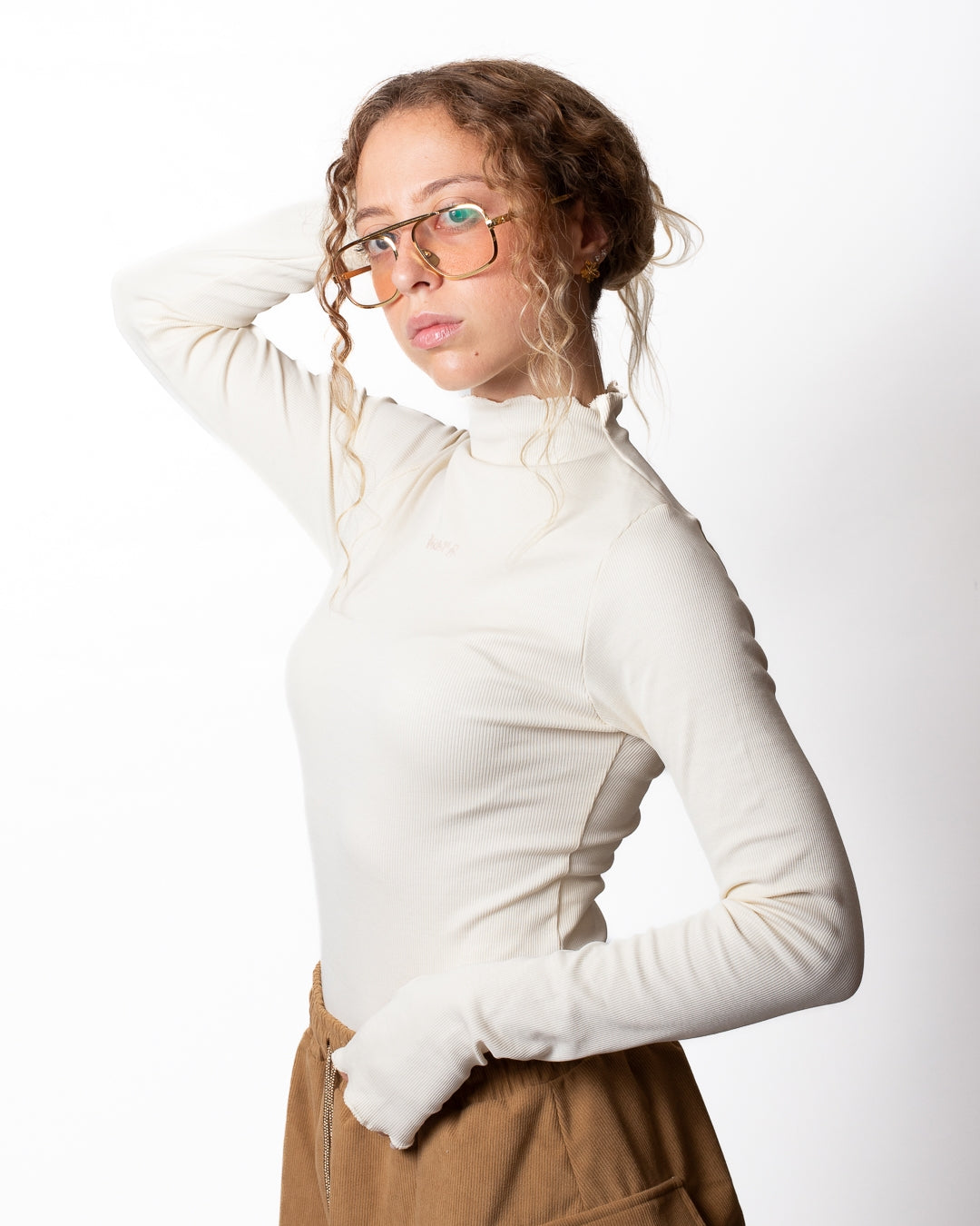 Body Disclaimer in costina con logo donna