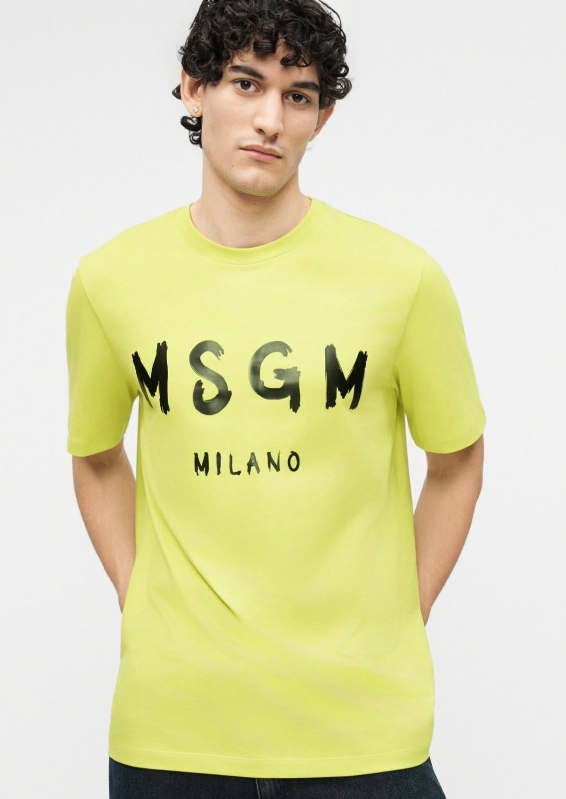 T-Shirt MSGM logo paint