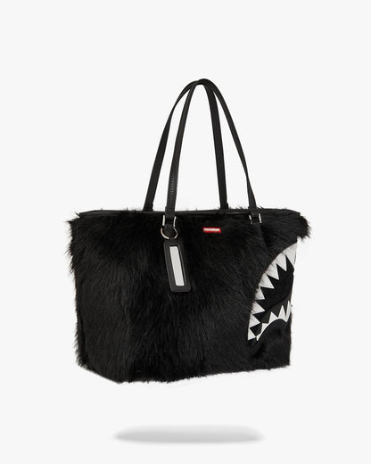Borsa Sprayground nero "FUR CRAY BLACK TOTE"