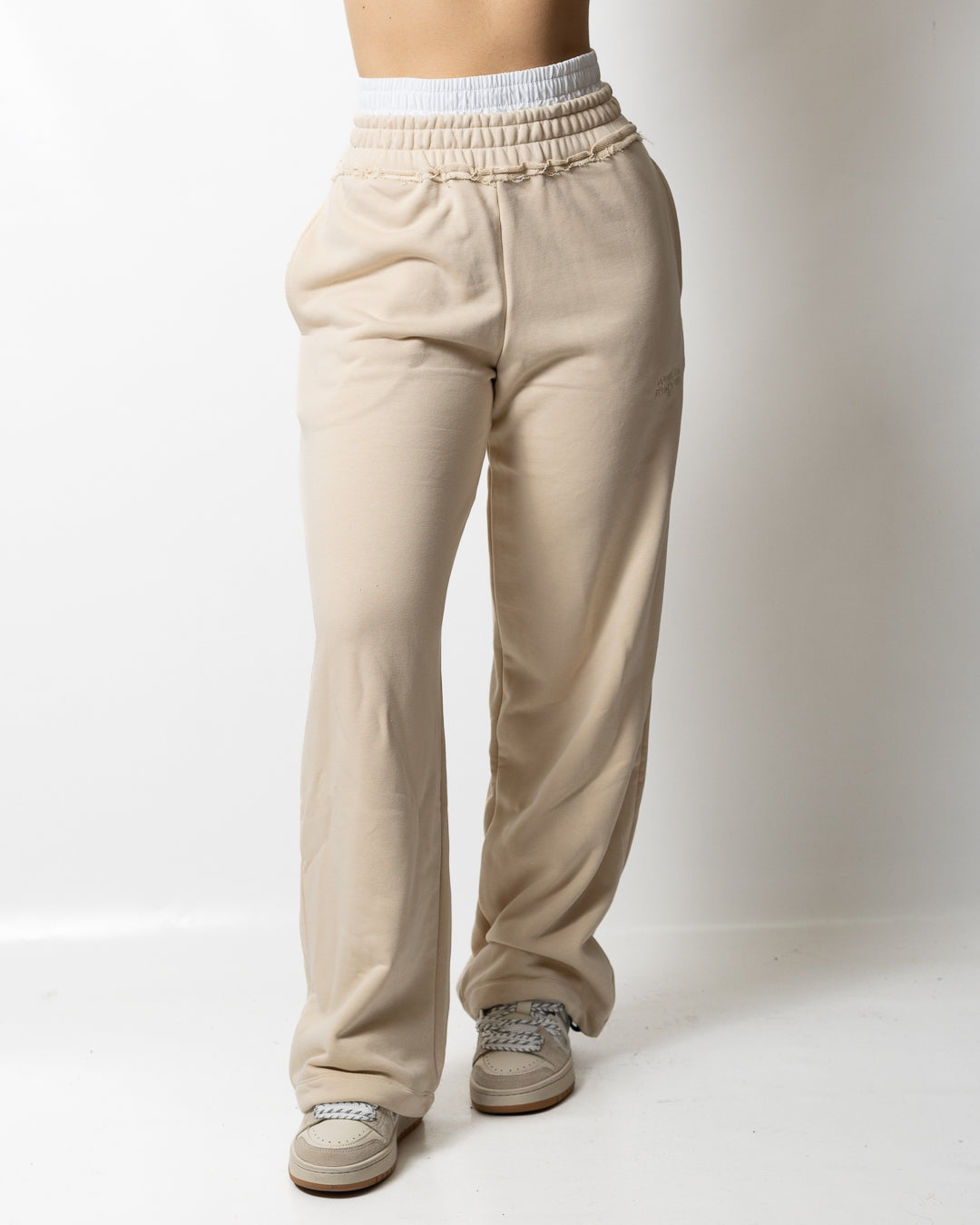 Pantalone Comme des Fuckdown in felpa con doppia fascia donna