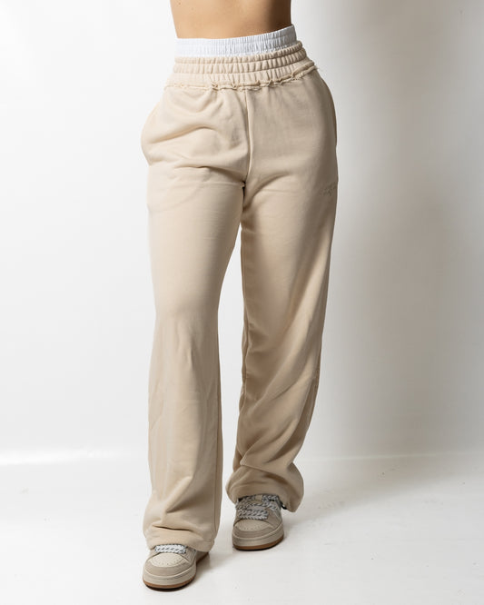 Pantalone Comme des Fuckdown in felpa con doppia fascia donna