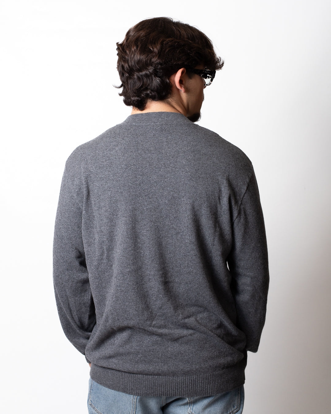 Maglia Moschino in misto lana con logo basic