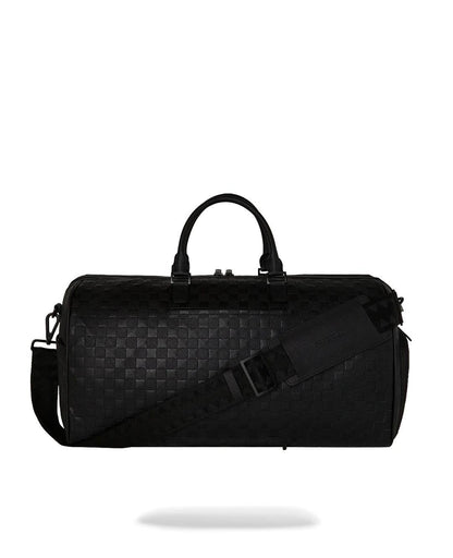 Borsone Sprayground nero RAISED CHECK DUFFLE
