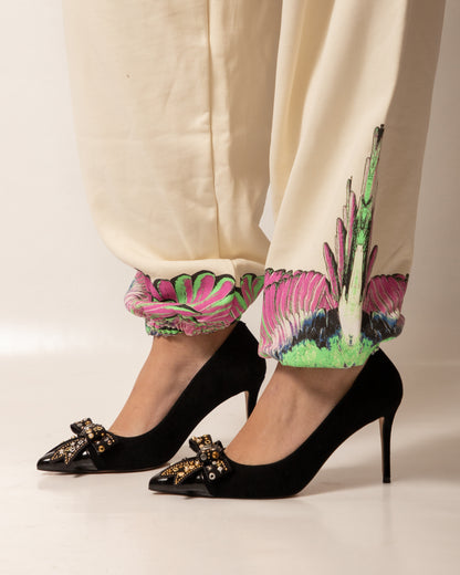 Pantalone Marcelo Burlon in felpa "Wings" donna