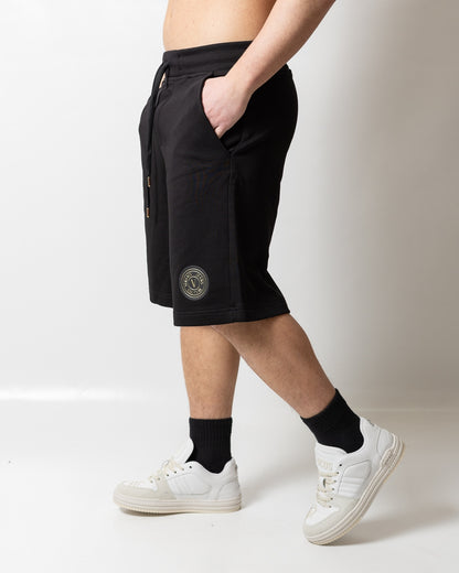Bermuda Versace Jeans Couture in felpa "V-Emblem Patch" uomo