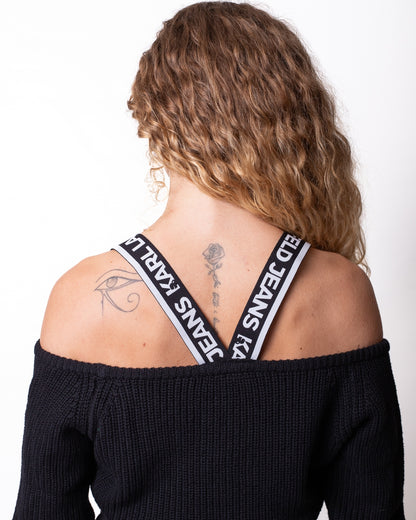 Maglia Karl Lagerfeld Jeans con fasce logate donna