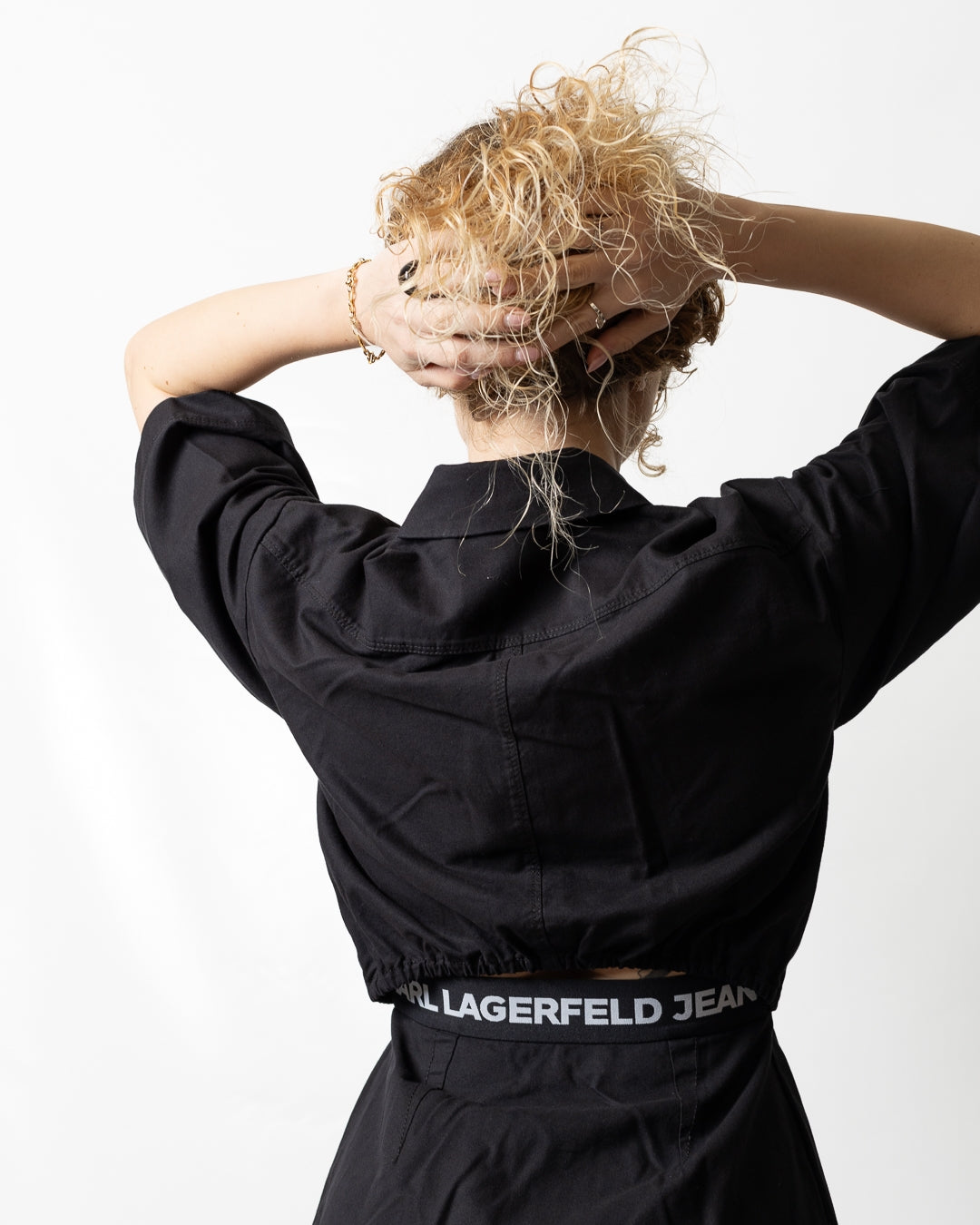 Abito Karl Lagerfeld Jeans utility con fascia logata donna