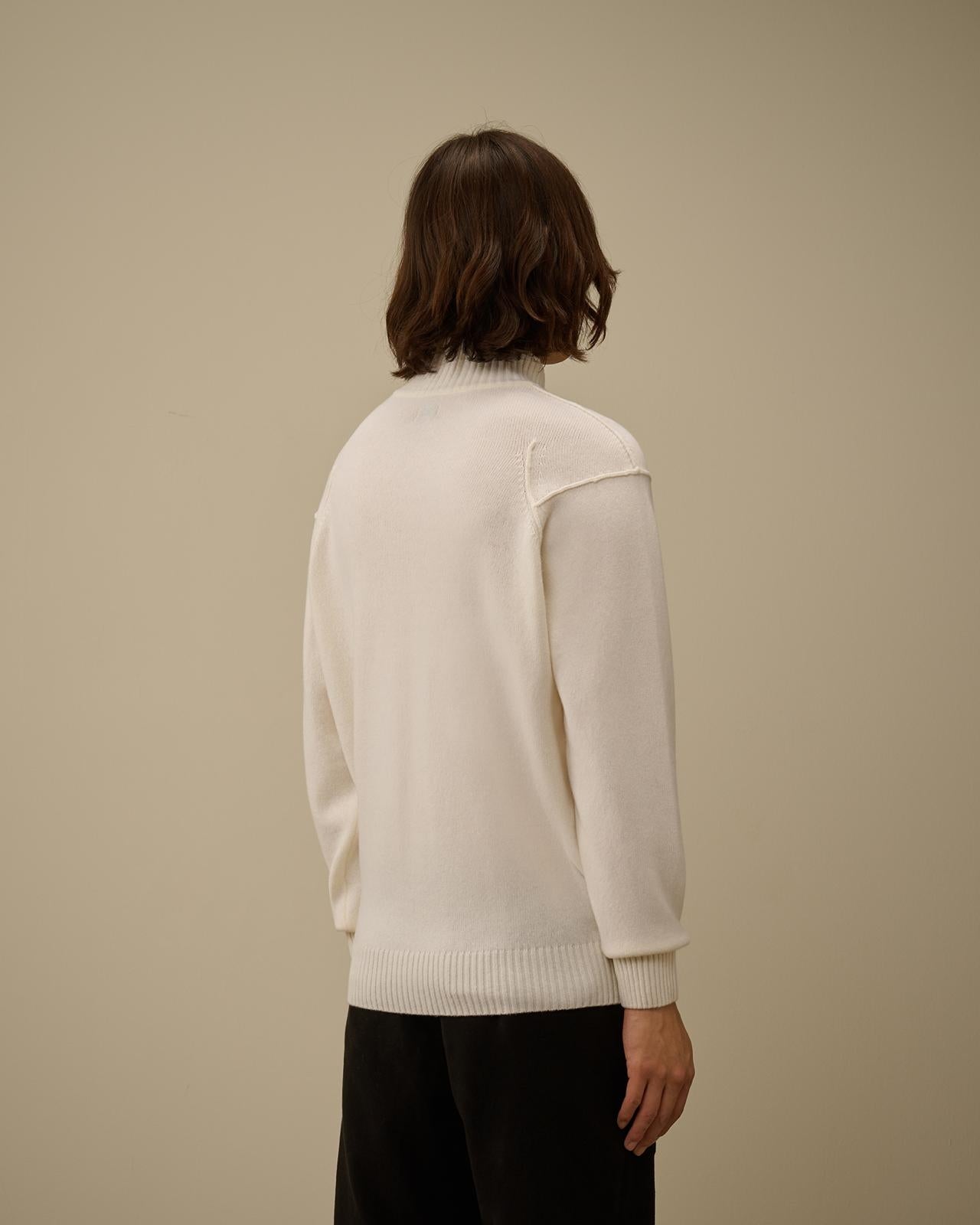 Maglia C.P. Company fullzip in misto lana uomo