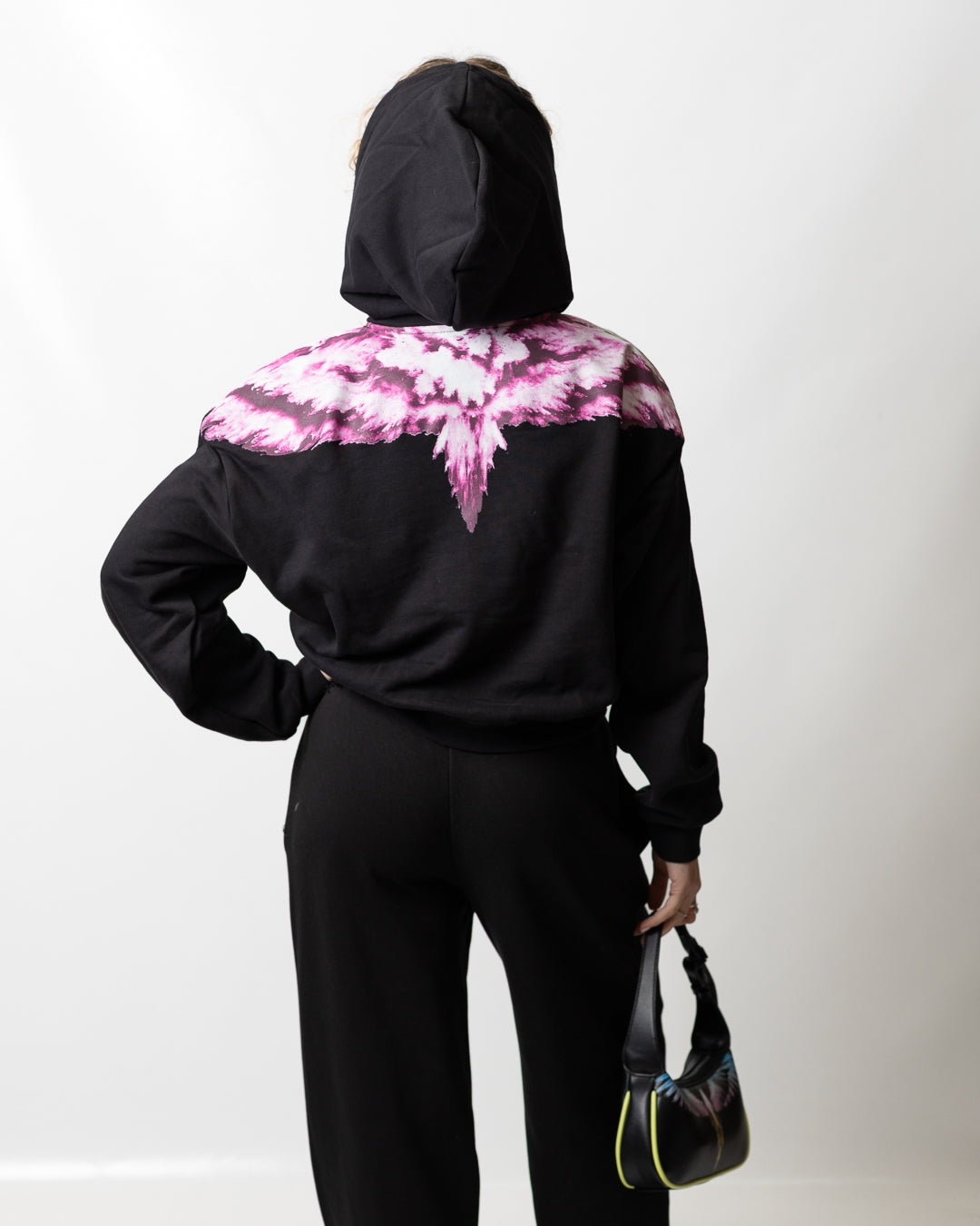 Felpa Marcelo Burlon "Pink Wings Explosion" donna