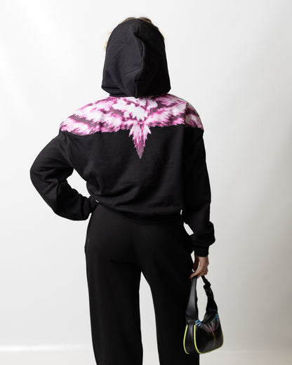 Felpa Marcelo Burlon "Pink Wings Explosion" donna
