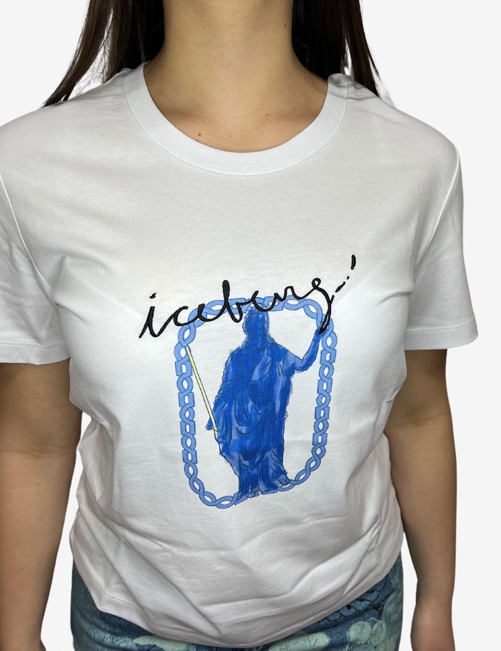 T-Shirt Iceberg con stampa Roma donna