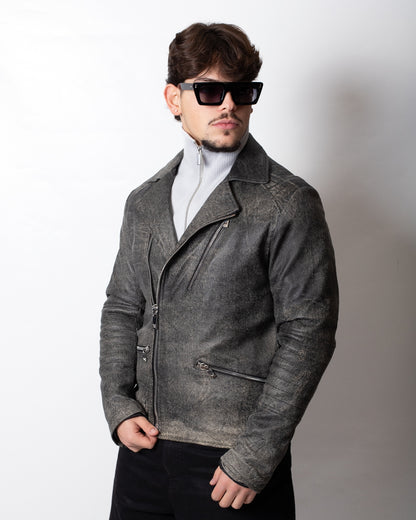 Giubbotto Richmond X biker in vera pelle uomo
