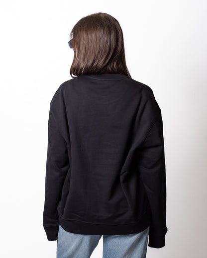 Felpa Moschino girocollo con taschino logato